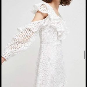 French Connection, Lace V neck dress